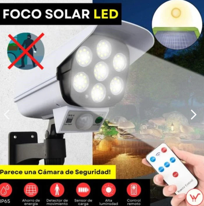 Foco Led Solar- Tipo Camara