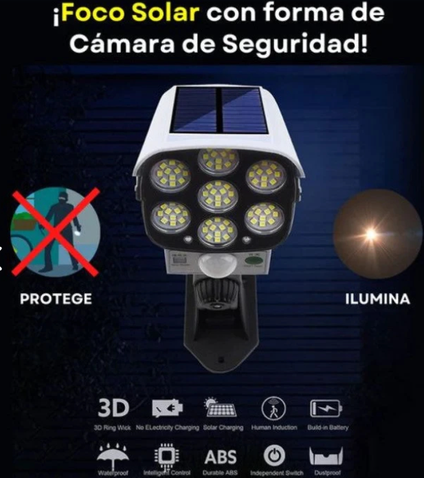 Foco Led Solar- Tipo Camara